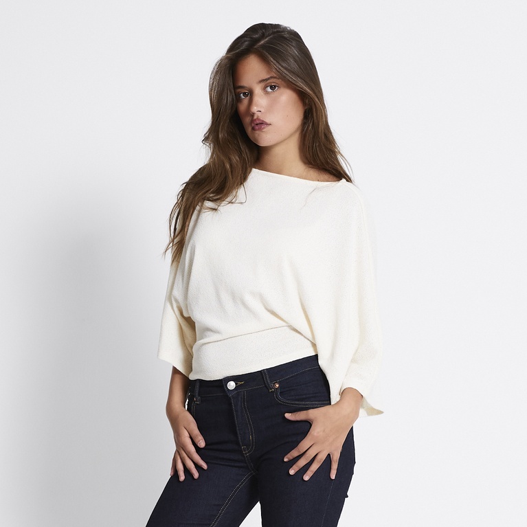 Poncho top "Samie" Ivory